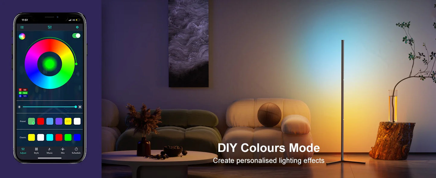 Smart Floor Lamp With Music Sync - Vita Luce